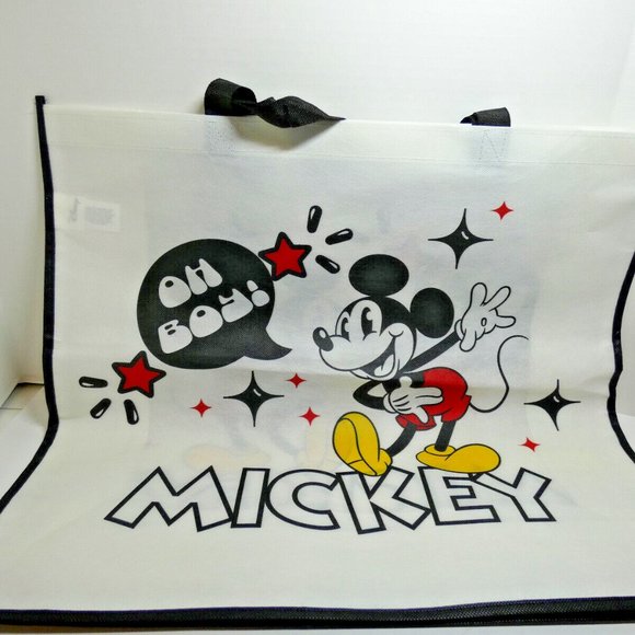 Disney Mickey Mouse XLarge Tote Bag Reusable Shopping Grocery 21x17x6 NWT - Picture 6 of 6
